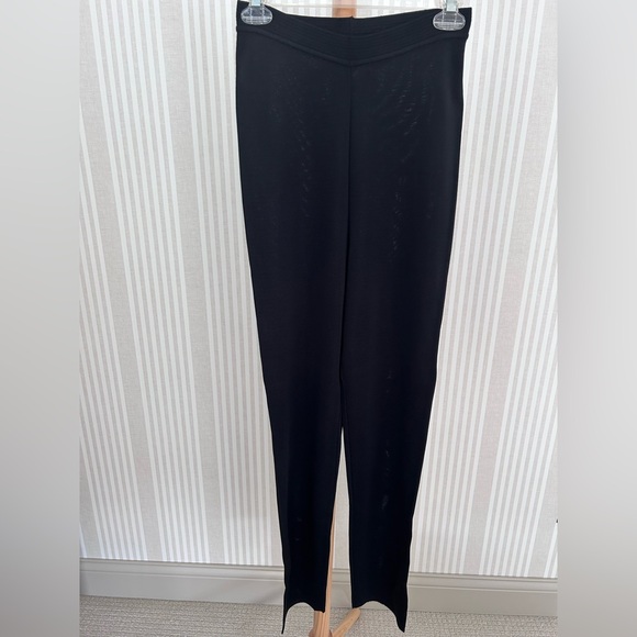 Henri Bendel Vintage 2-piece Pant Suit Black 100% Rayon Size Small Made in Italy - Picture 4 of 10